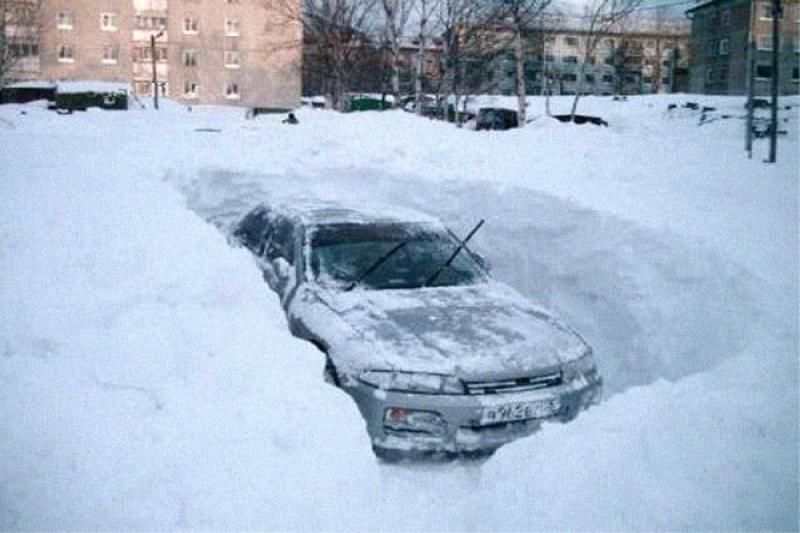 авто под снегом фото