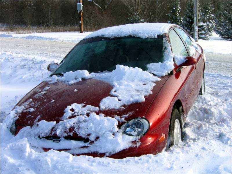Авто под снегом фото